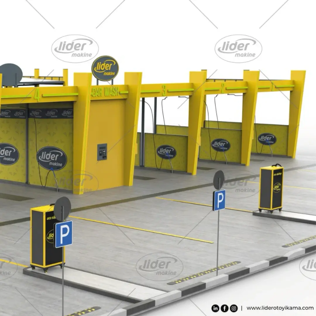 self servis oto yıkama alanı